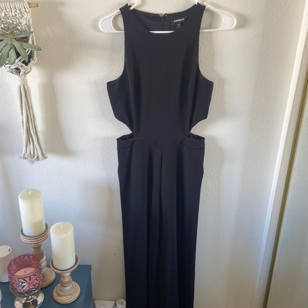 Express Black Jumpsuit with cutouts